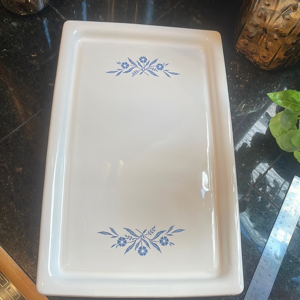 Corningware Blue Cornflower electric warming tray